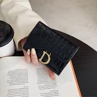 wallet women new fashion 2021 leather credit card holder small pattern wallet for women coin purse card bag anti theft soft pu
