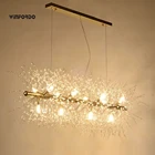 2022 Современная хрустальная Светодиодная лампа G9 с одуванчиком для столовойресторановмагазинов