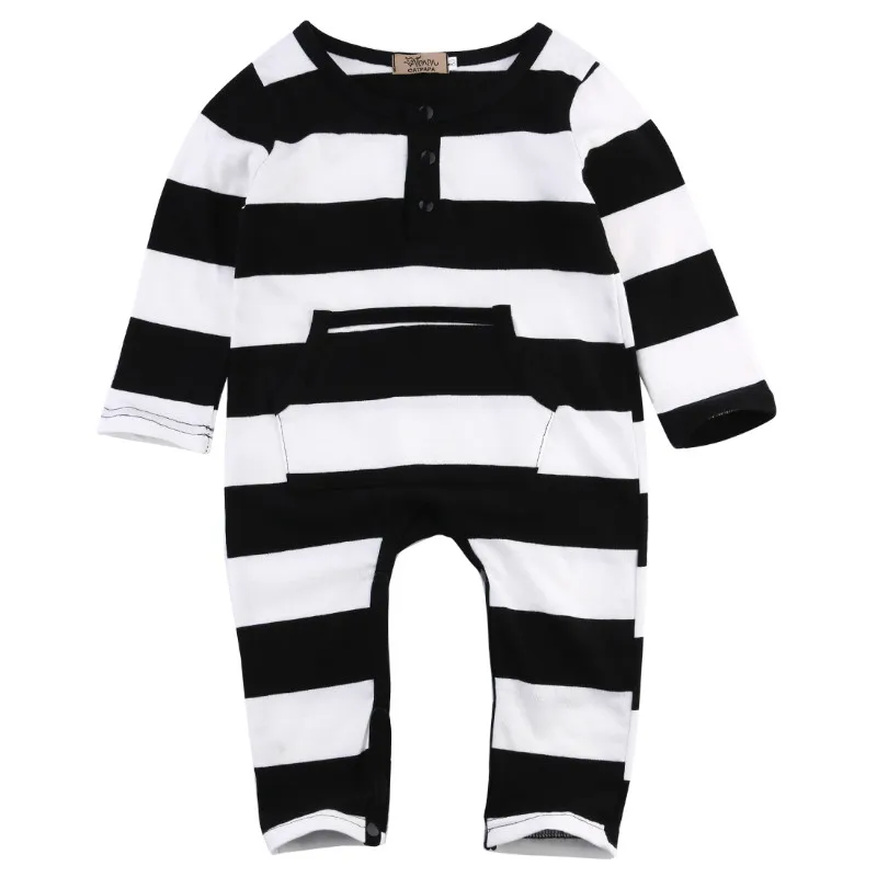 Одежда для младенцев одежда маленьких девочек и мальчиков комбинезоны с длинным