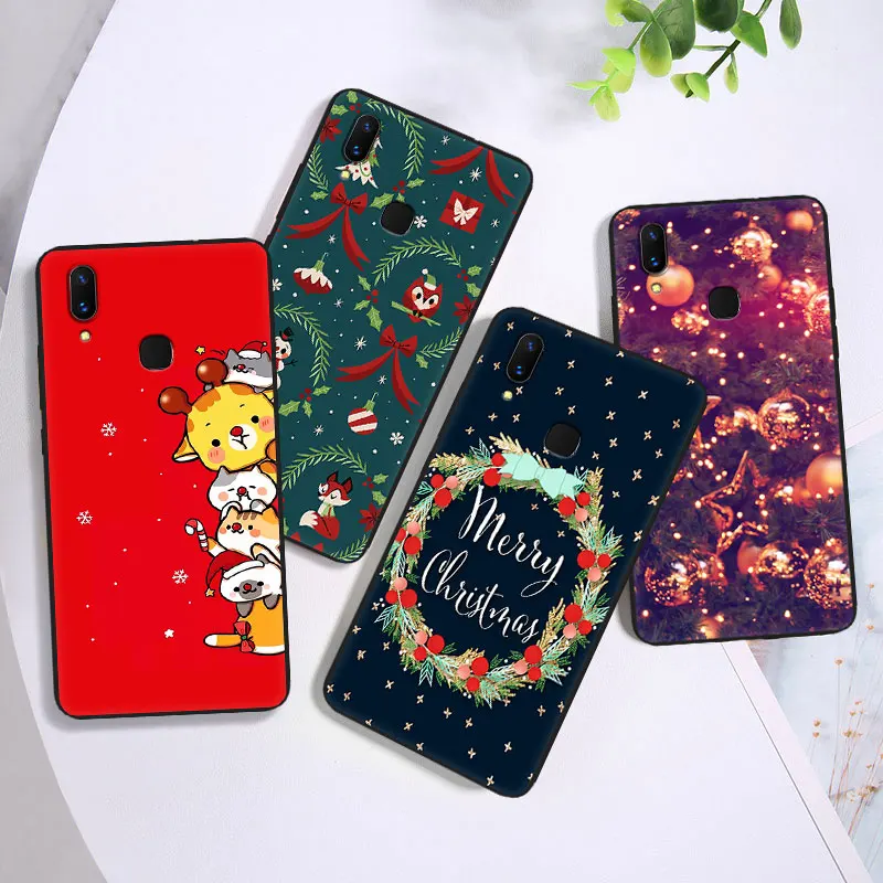 Силиконовые X'mas Чехлы для V7 + V9 Ультратонкий Мягкий матовый чехол Vivo S1/S1 Pro