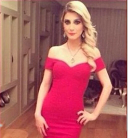 Женское платье подружки невесты красное с юбкой годе 2018|Платья подруги невесты| |