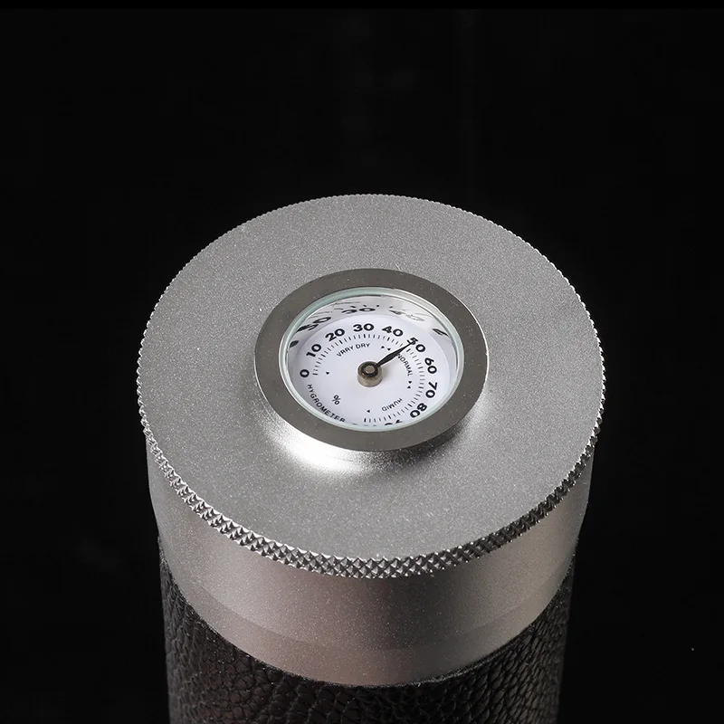 

Aluminum PU Cigar Tube Case Holder Portable Travel 4 Cigars Box Tubes with Humidifier Hygrometer Smoke Storage Accessories