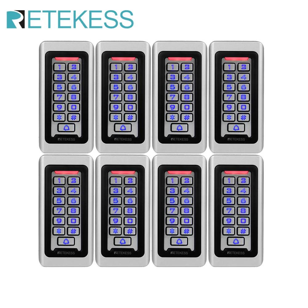Система контроля доступа RFID с клавиатурой RETEKESS 8 шт. Автономная Бесконтактная