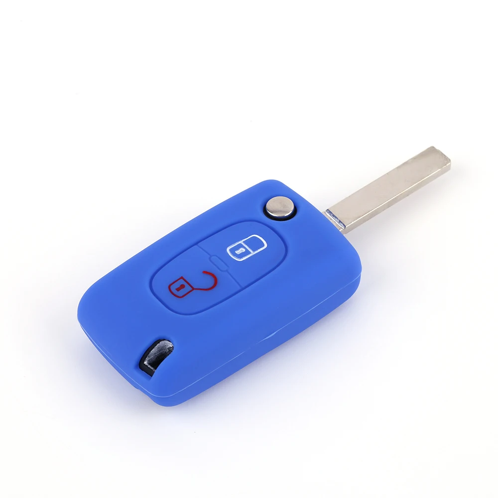 Чехол для автомобильного ключа чехол Peugeot 407 308 408 207 208 307 RCZ Citroen C3 C4 C4L C5 C6 C2 Xsara Picasso