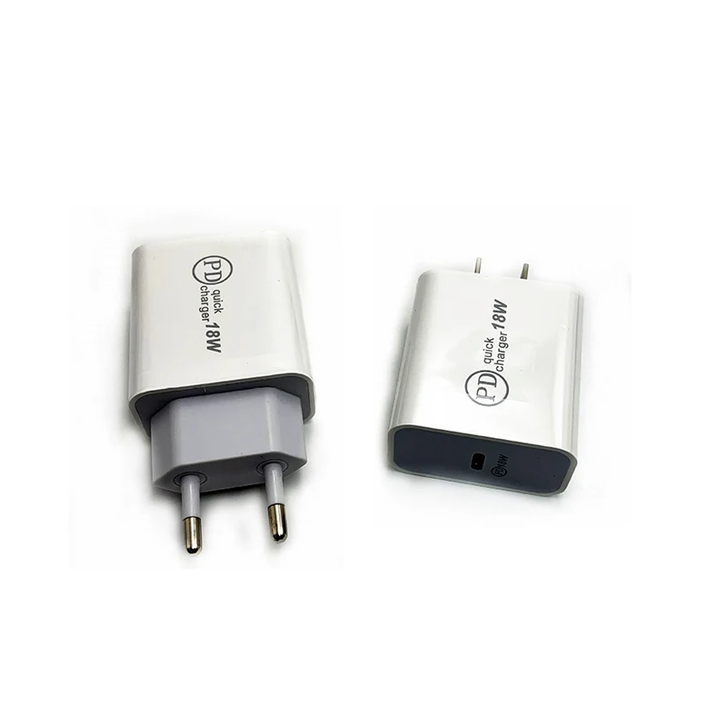 BRSUANG 18W PD Fast Charge USB Type-C Charger EU/US Plug For Samsung S10 Plus iPhone 11 Pro Max iPad Power Adapter | Мобильные