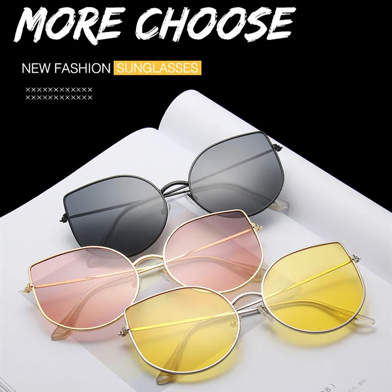 Для женщин Классический бренд дизайн зеркальные плоские розовове золото Винтаж