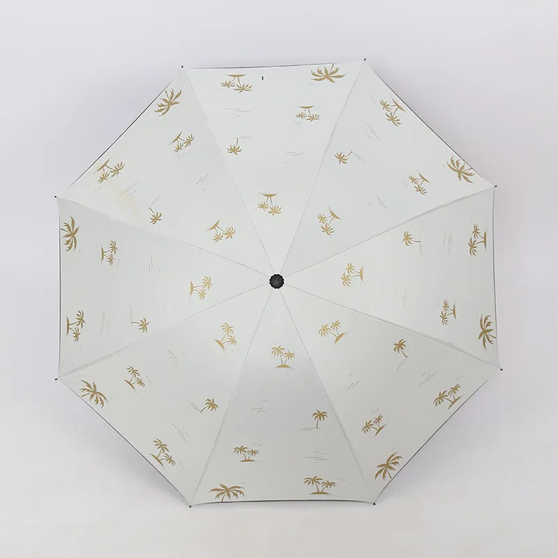 YADA Harajuku Wind Coconut Tree Umbrella Rain Women Folding For Windproof Pattern Umbrellas YS801 | Дом и сад