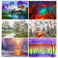 full round drill 5d diy diamond painting crystal rhinestone embroidery pictures arts paint by number kits for home wall decor