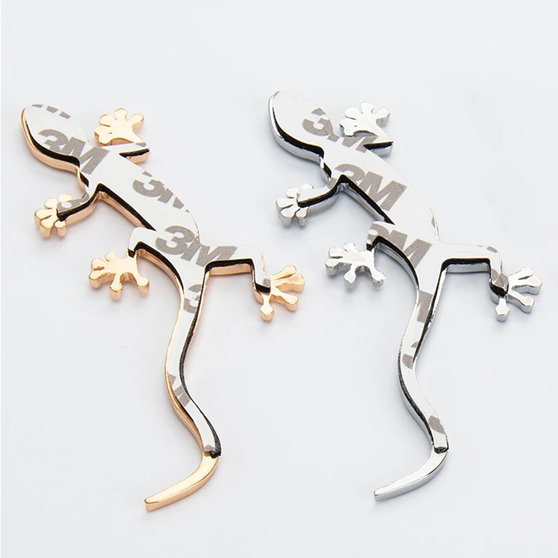 2 pcs Chrome 3D Metal Alloy Emblem Sticker Lizard Gecko Badge for Audi Quattro A4 A5 TT Q3 Car Decal Personality modification | Автомобили