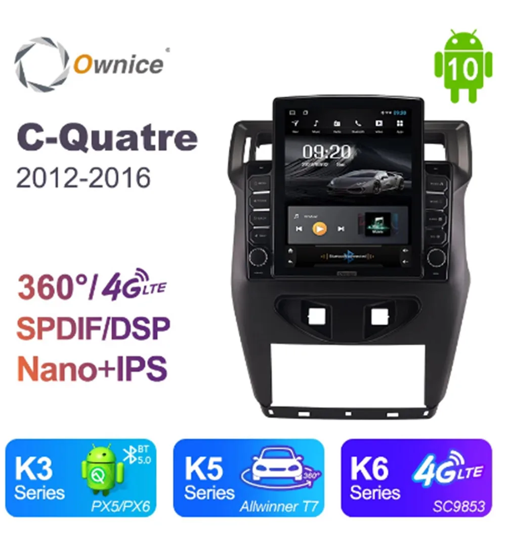 

Ownice Android 10,0 Octa 8 Core автомобильный радиоприемник forCitroen C-Quatre 2012 2013 2014 2015 GPS Мультимедиа Стерео PlayerTesla Стиль 4G