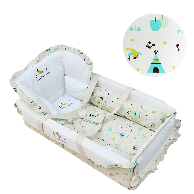 Стандартная портативная детская кроватка складная игровая кровать люлька для