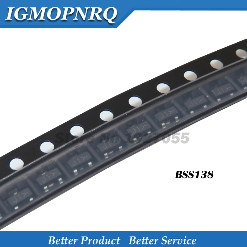 

100PCS BSS138LT1G BSS138 SOT-23 SS138 SOT23-3 MOSFET SMD New J1Y
