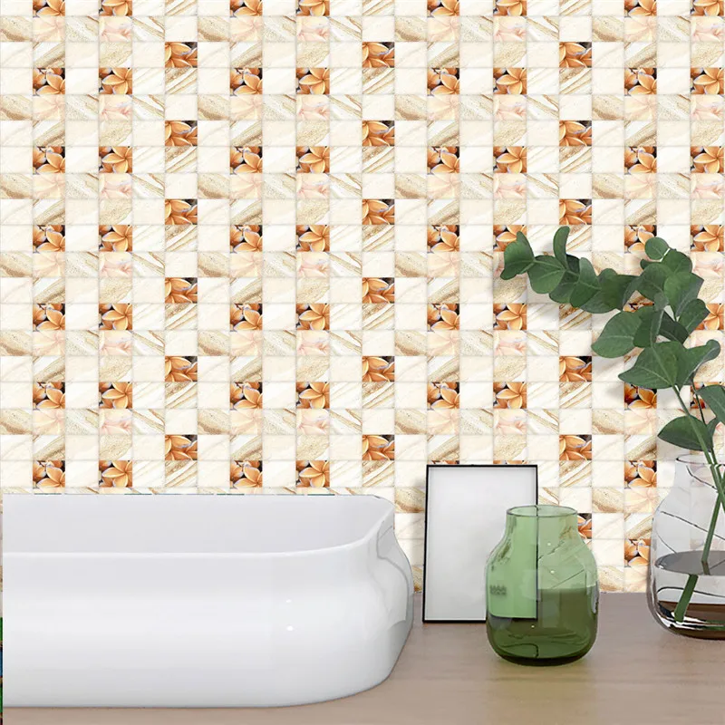 Диагональная настенная наклейка 18 шт./компл. 10x10 см для пола стола украшения шкафа