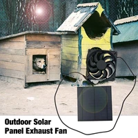 outdoor solar exhaust fan air extractor ip65 waterproof mini ventilator solar panel powered fan for dog chicken house greenhouse