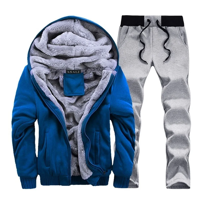 Спортивный костюм из 2 предметов мужской комплект 2019 спортивные костюмы зимний