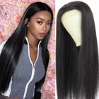 Парик на сетке 4*4, прямые парики из человеческих волос для черных женщин, предварительно выщипанный прозрачный парик на сетке, парик из человеческих волос плотностью 180%
