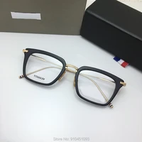 new york thom brand fashional square eyeglasses frame titanium myopia men women acetate optical prescription eyewear tbx916