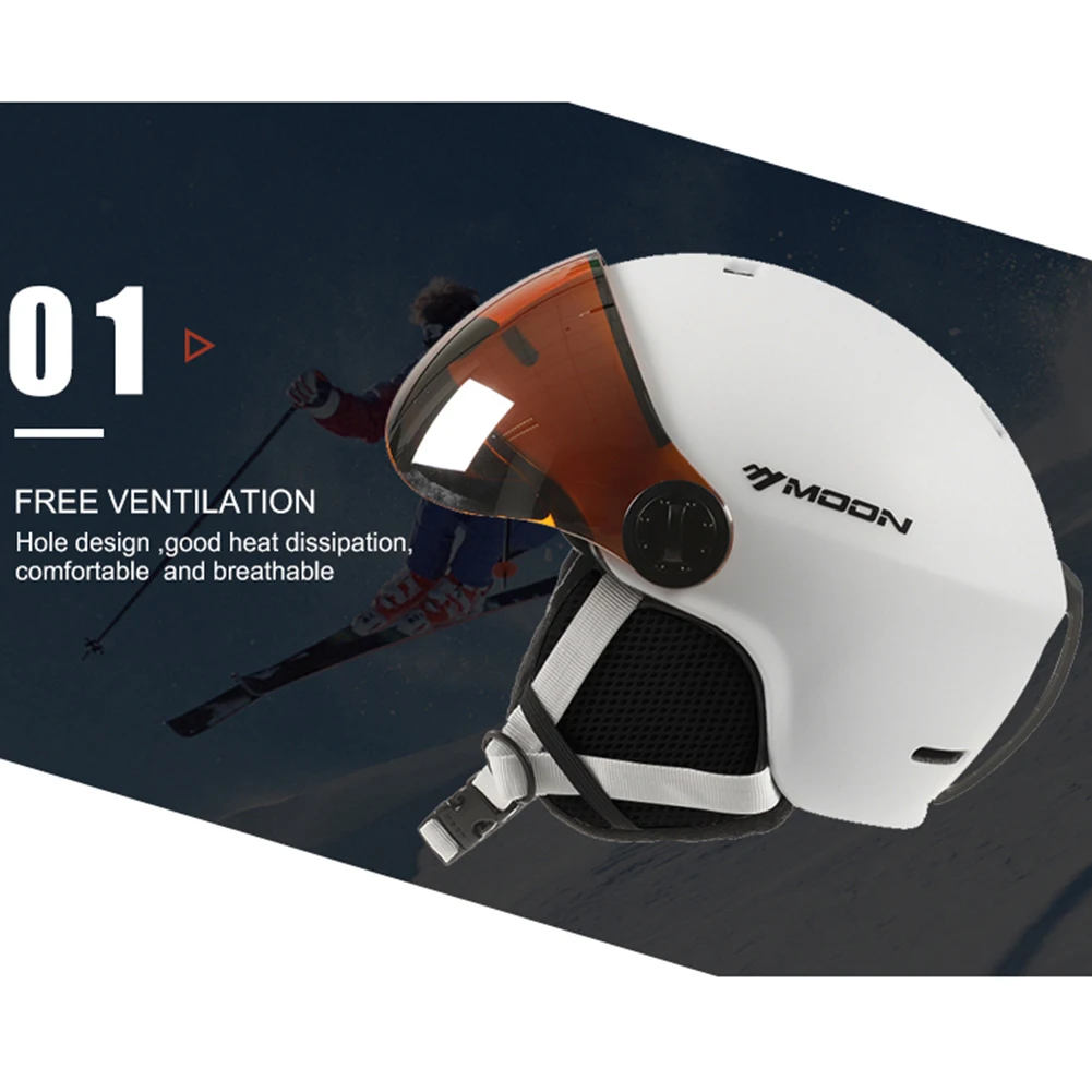 Новый лыжный шлем для мужчин и женщин цельно литый Зимний Лыжный спорт Сноуборд