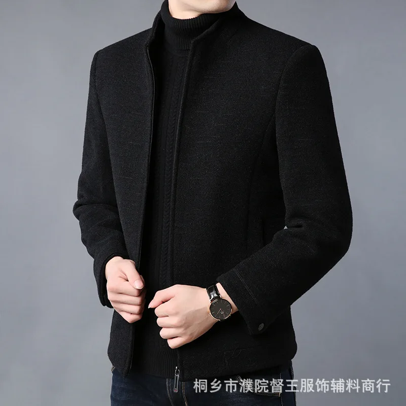 Мужская шерстяная куртка с воротником HO 2020 модная деловая для отдыха и
