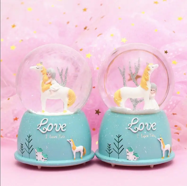 802 креативная Женская музыкальная шкатулка в скандинавском стиле с мультяшным