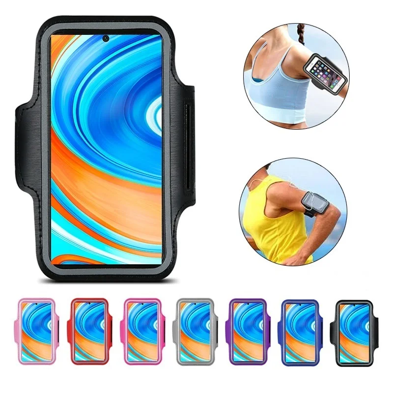 чехол для бега на руку сумка телефона бег Нарукавники Redmi Note 7 8 9 Pro 9s 8T 8A 7A Samsung A71 A51