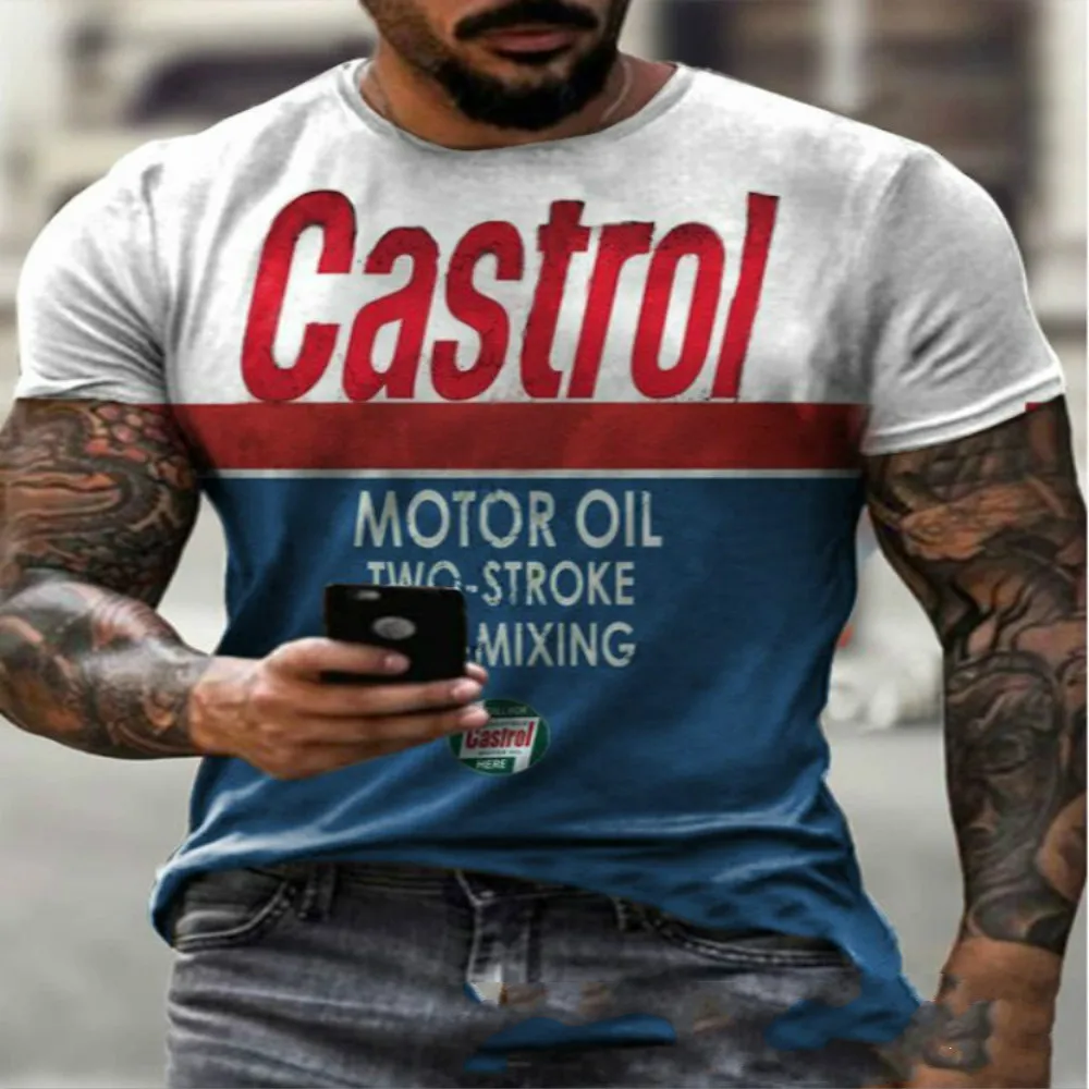 Футболка мужская в европейском и американском стиле Повседневная Спортивная