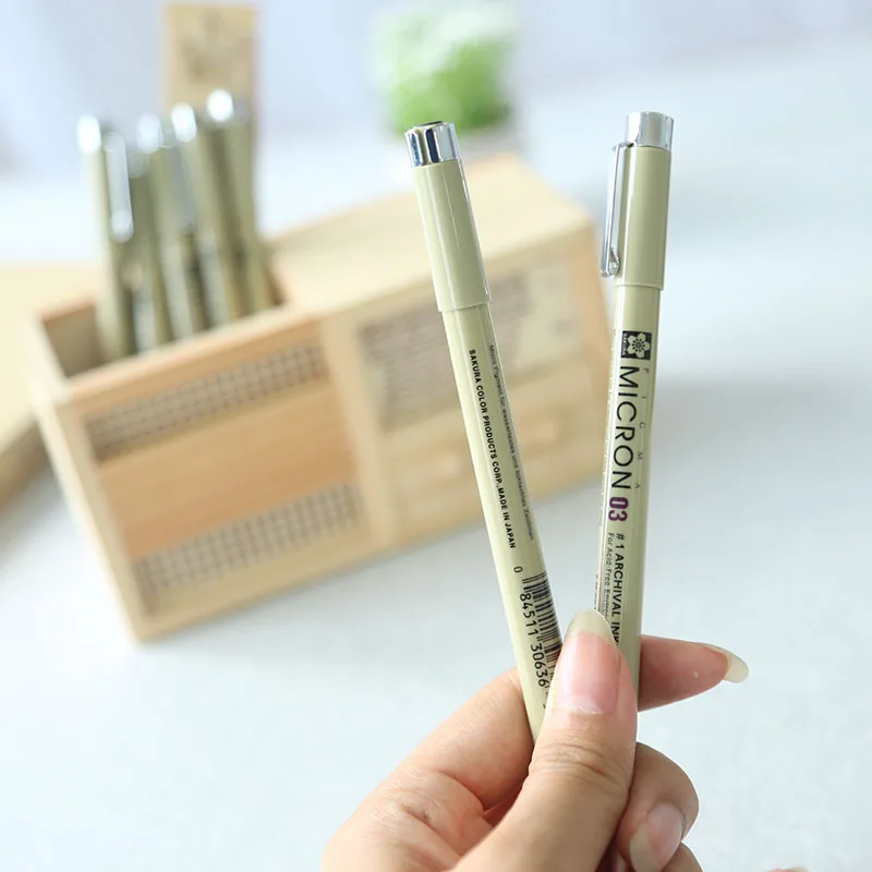 7 шт. иглы Sakura Micron для рисования скетчей Мультяшные чернила архива гелевая ручка