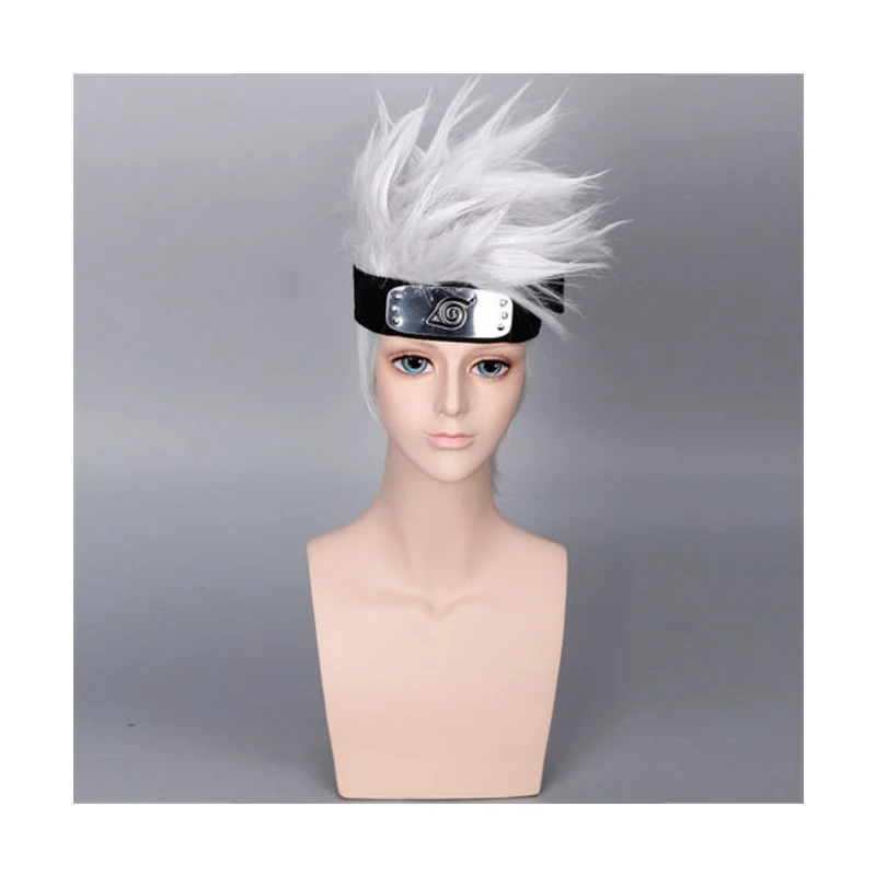 Горячая Распродажа аниме Hatake Kakashi Косплей Hokage жилет Топ Брюки парик повязка на