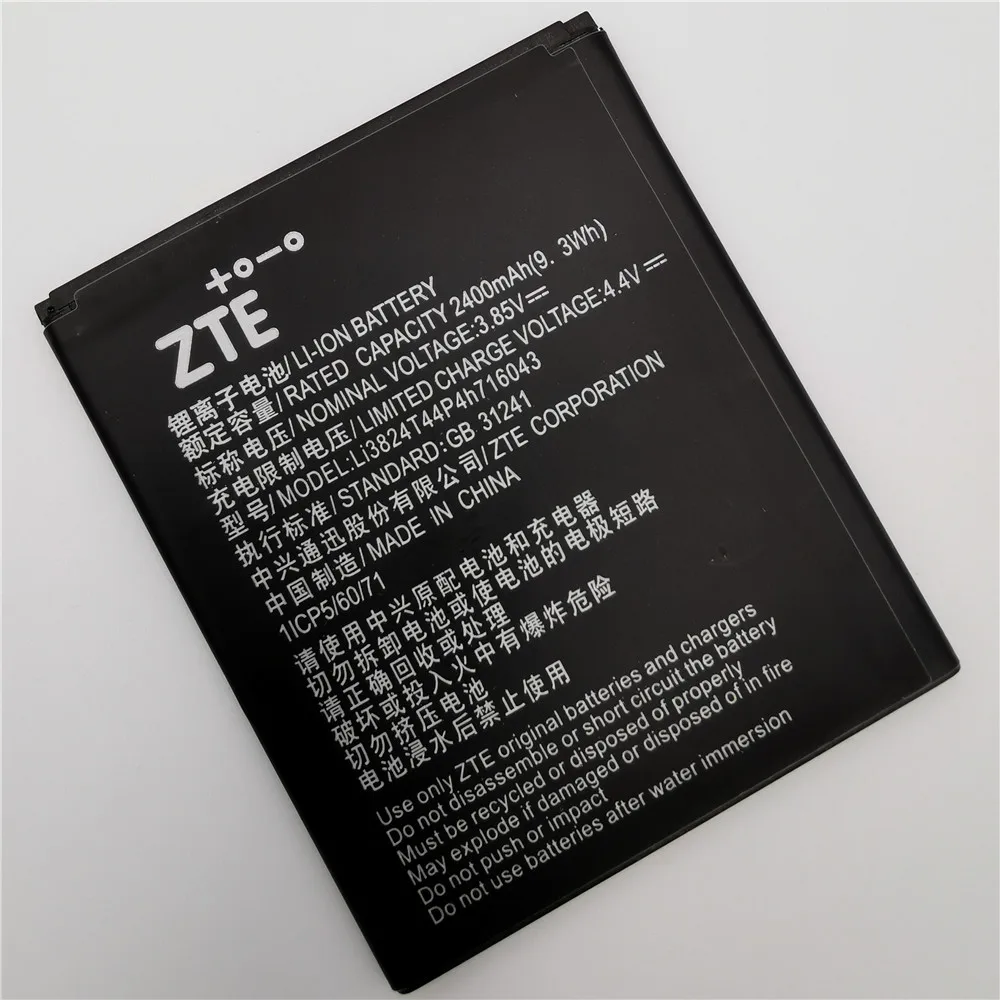 100% реальная батарея 2400 мАч Li3824T44P4h716043 для ZTE Blade A520 A521 BA520 Высококачественная +