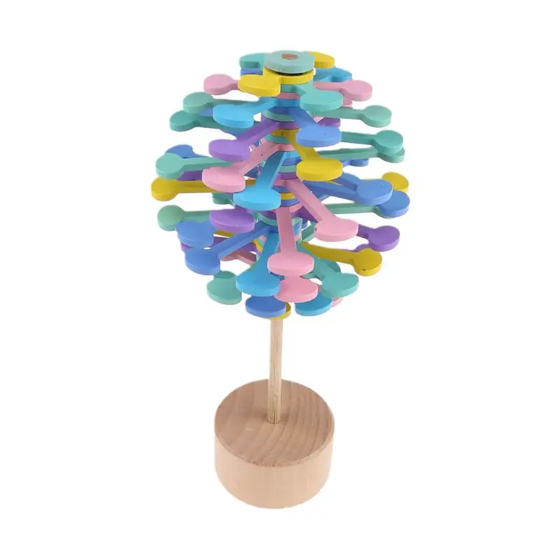 

Wooden Helicone Magic wand Stress Relief Toy Rotating lollipop Creative art decoration Used in Home,Bar,Office,Cafe,Restaurant