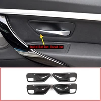 for bmw 3 series gt 3 4 series f30 f32 f35 316i 318i 320li 2013 19 real carbon fiber interior car inner door bowl sticker cover