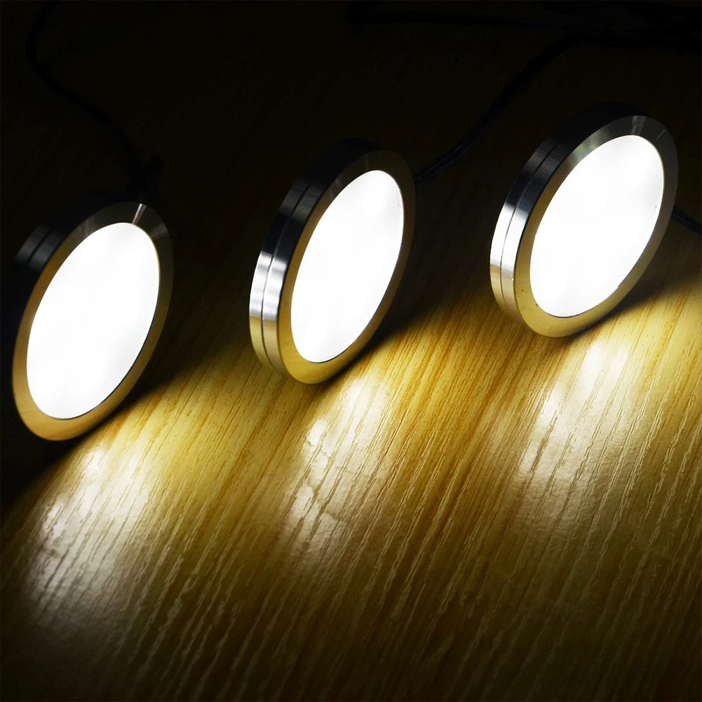 3 шт. шкаф Точечный светильник под шкафами встраиваемые светодиодные ультра