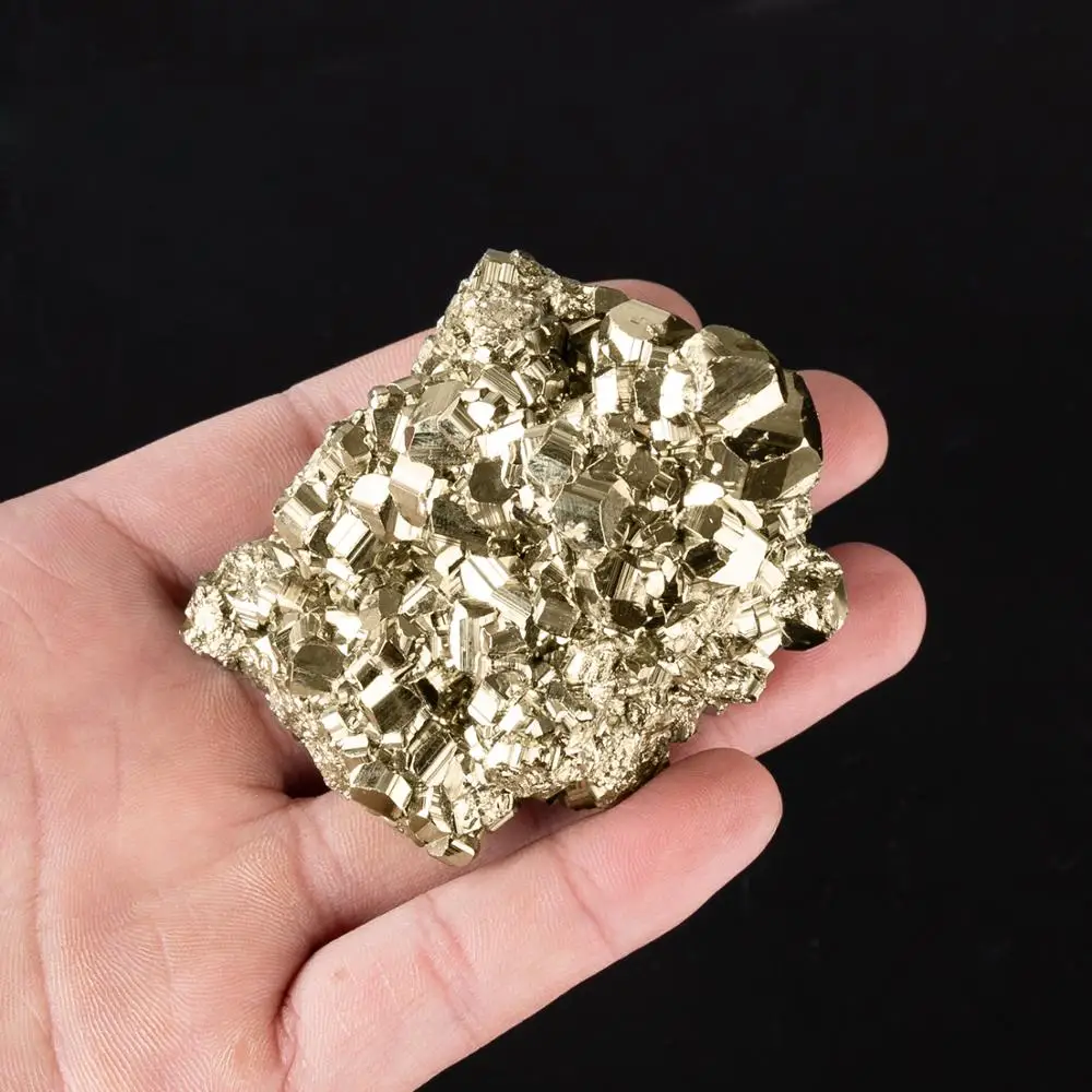 Nugget Pyrite естественный неправильной формы с кристаллами Колчедана минеральные