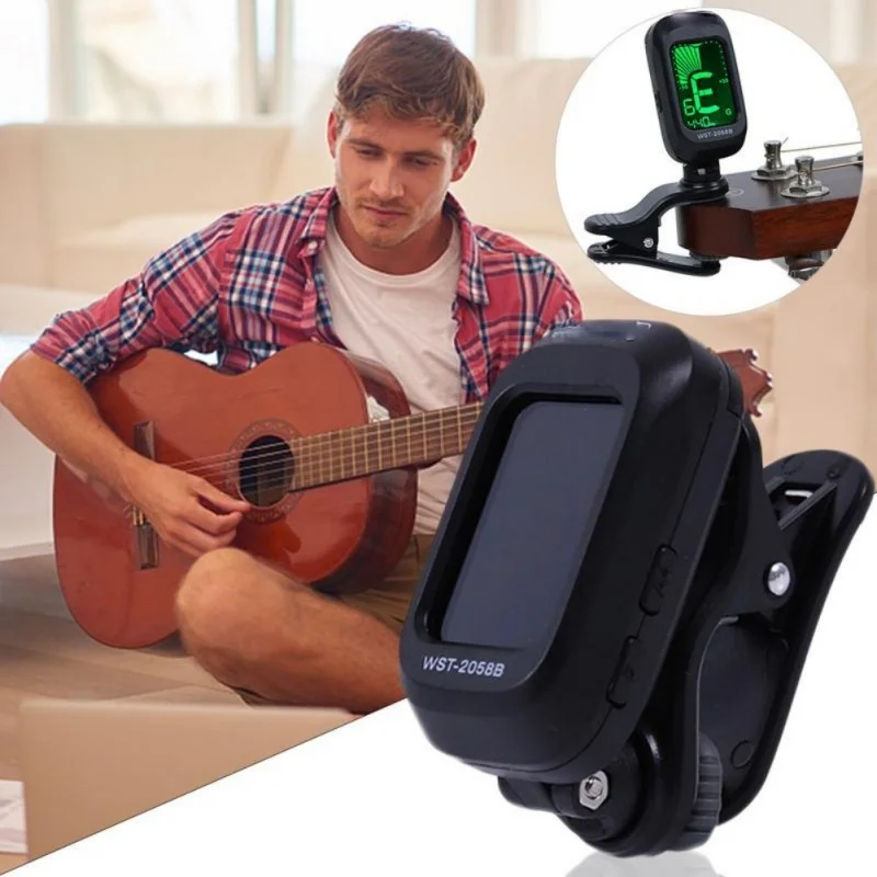 

Folk Acoustic Guitar Tuner Violin Ukulele Bass Electronic Tuning Tuner Stringed Musical Instrument Accessories Guitar Bass Tuner