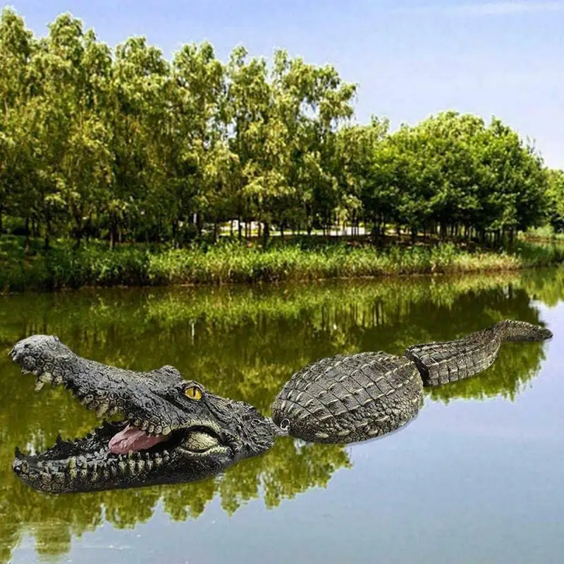 Artificial Crocodile Alligator Head Floating PU Foam Decoy For Pool Pond Simulation Doll Kids Toys Room Sofa Decor | Дом и сад