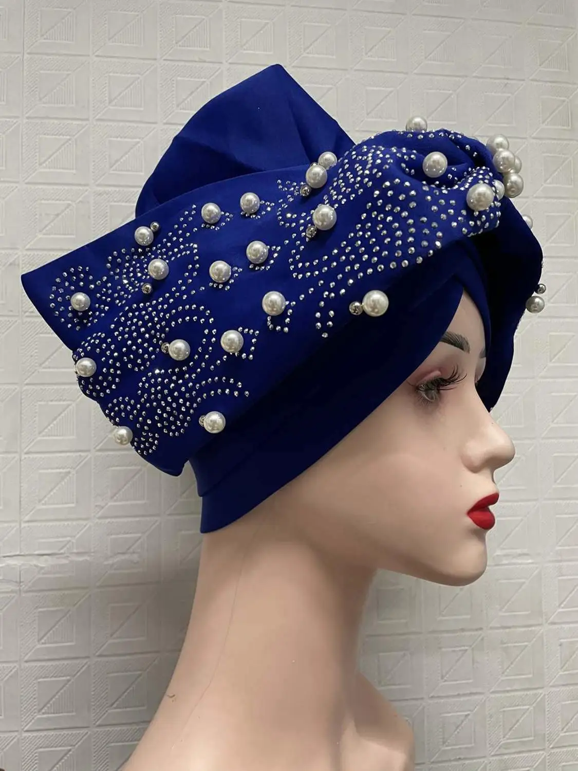 Последний дизайн Африканский автомобильный головной убор Gele нигерийская