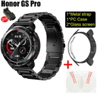 Ремешок из нержавеющей стали для умных часов honor watch GS Pro, чехол для ПК и защитное стекло для экрана gs pro