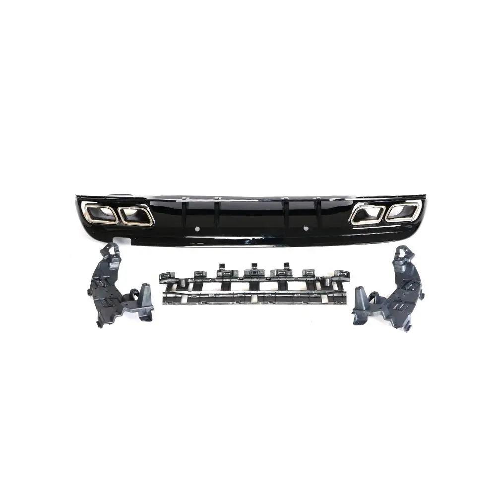 Автомобильный диффузор заднего бампера с выхлопом для Mercedes-Benz C-Class W205 C200 C250 C300 C350