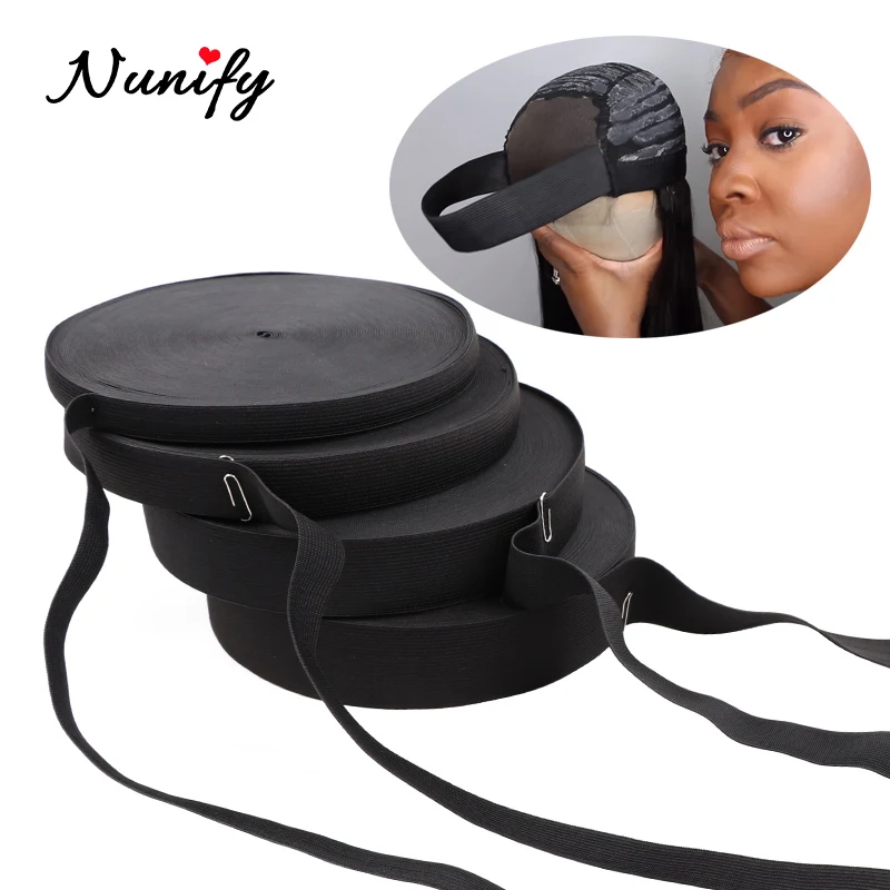 Nunify Black Nylon Highest Elastic Bands Sewing Accessories Width 1/1.5/ 2/2.5/3/4/5Cm Garment Trousers Sewing Making Wig Diy