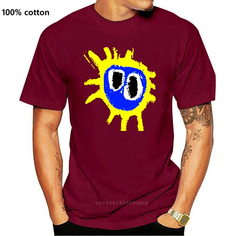 

New Tshirt Tops Summer Cool Funny T-shirt Primal Scream Screamadelica Mens Funny T Shirts O Neck