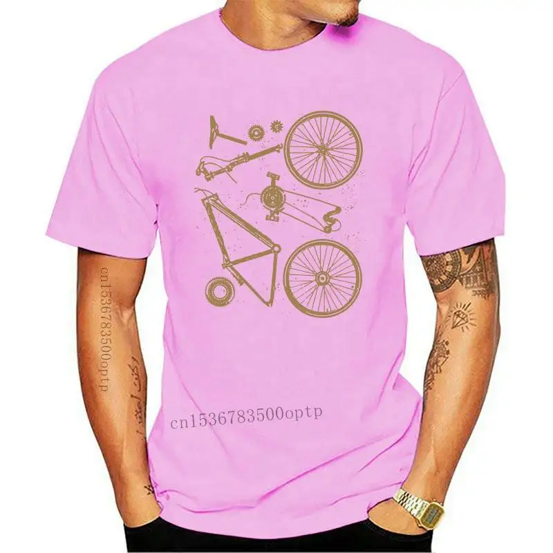 

Bike Parts Mens Funny Cycling T-Shirt Cyclists Bicycle Mtb Road Racer Mountain Popular Tagless Tee Shirt