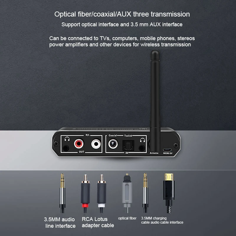 5 0 Bluetooth приемник USB комбинированный ТВ компьютер передатчик с активным DAC и AptX