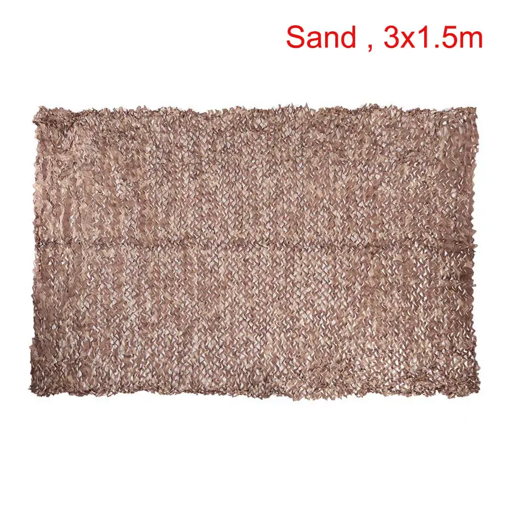 Sand 3x1.5m Походная камуфляжная охотничья Военная камуфляжная сетка лесная армейская тренировочная камуфляжная сетка Чехлы для наблюдения за птицами палатка - Цвет: Sand 3x1.5m