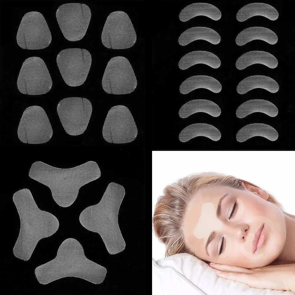 

EVA Thin Face Stickers Anti-Wrinkle Anti-Aging Forehead Lifting Stickers Neck Chin Skin Lifting Tapes V Face Shaper 12/27/24pcs