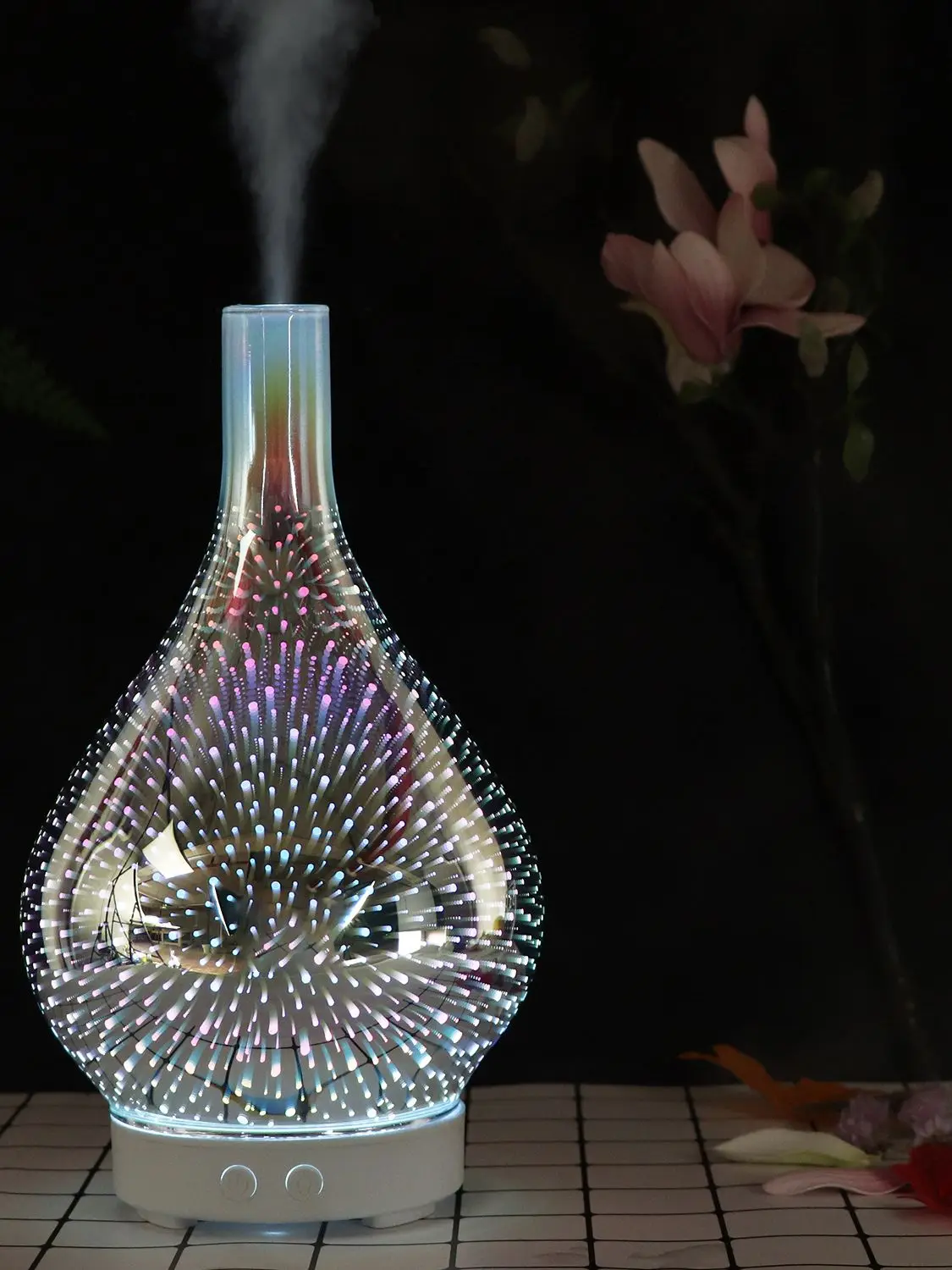 

Remote Control Seven LED Colors Aroma Diffuser Air Humidifier Colorful Firework Type Essential Oil Diffuse Humidifier