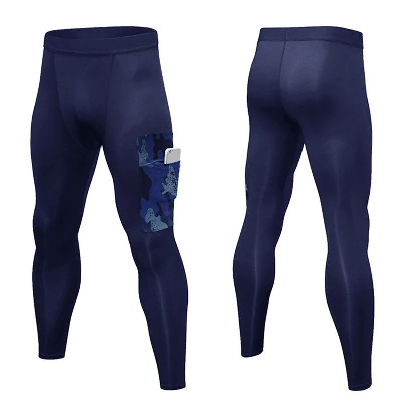 Мужские спортивные штаны для тренажерного зала плотно облегающие леггинсы