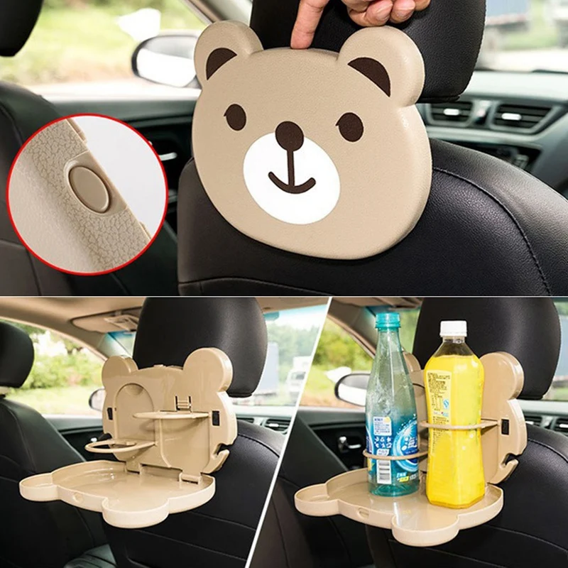 Складной столик для заднего сиденья автомобиля подставка бутылок напитков