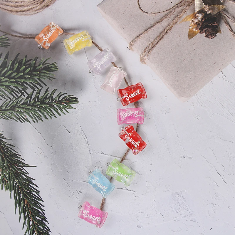 10 шт. миниатюрная еда для кукольного домика разных цветов десерт сахар конфеты