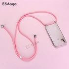 Противоударный мягкий прозрачный чехол для Moto G50, G30, G10 G Stylus 2021, с ремешком через плечо, для Moto One 5G Ace