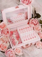 tt perfect diary lipstick small stiletto heel preserved fresh flower suitcase gift box limited makeup set full set
